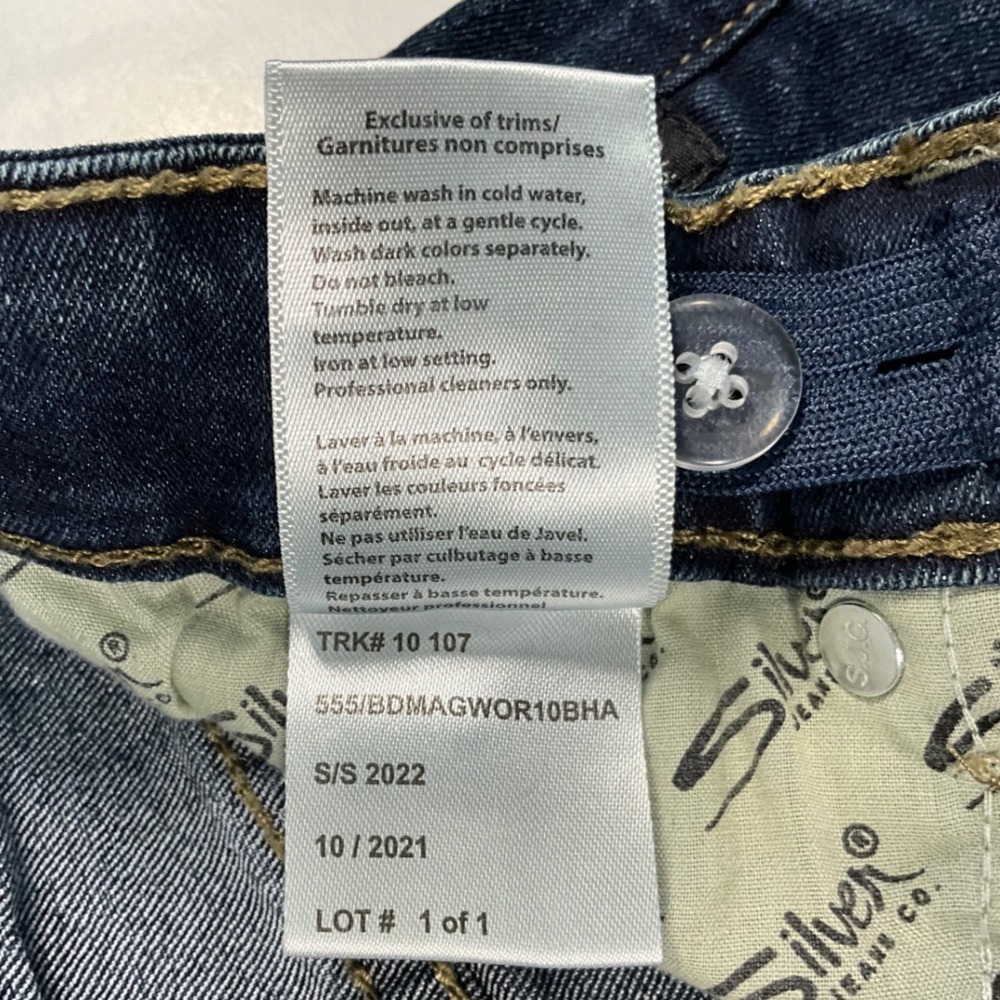 Silver Jeans Co Zane Triple 5 Bootcut Jeans Boys' Size 8 Eco-Friendly Denim - Picture 16 of 16